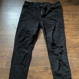 Black American Eagle Ripped Jeans